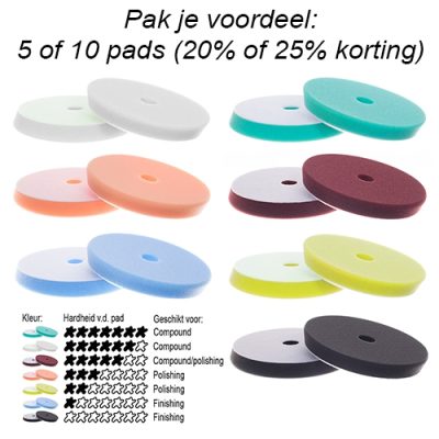 DS Slimline 1"/35mm polijstpads bulk voordeel