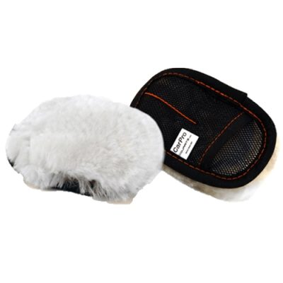 CarPro 2 fingers wool washmitt - kleine washandschoen voor de lastige plekjes