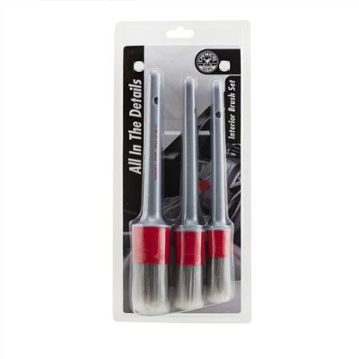 Chemical Guys interior detailing brushes 3 pack