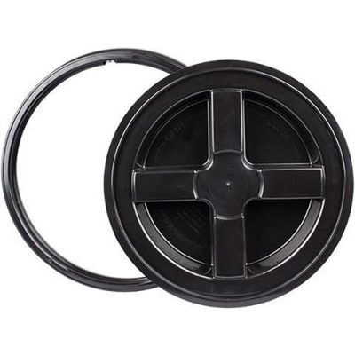 Sealcover - gamma seal - schroefdeksel voor 3,5 en 5 gallon emmer - zwart