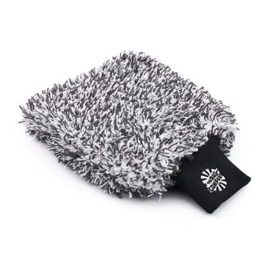The Rag company cyclone ultra wash mitt black / white
