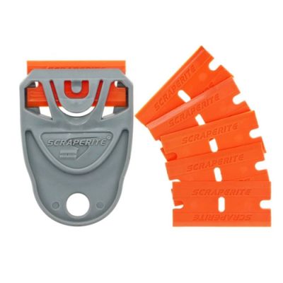 ScrapeRite Plastic Gripper met 6 blades - kunststof schraper / stickerverwijderaar