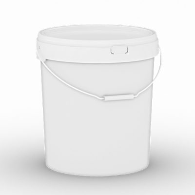 Emmer 19 liter - wit (met of zonder deksel)