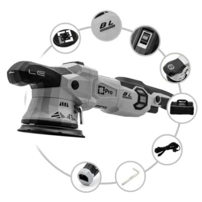 Liquid Elements T4500 PRO excentrische polijstmachine - 15mm uitslag met afneembaar netsnoer