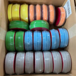 Partij polijstpads 5" / 125mm - diverse hardheden van cutting tot aan finishing partij van 23 stuks