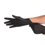 CMT Nitril handschoenen zwart - 100 stuks - maat M - Afbeelding 2