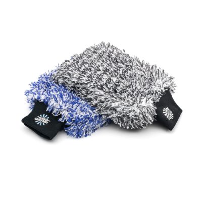 The Rag Company Cyclone ultra wash mitt black & blue combo (2x Cyclone washandschoen)